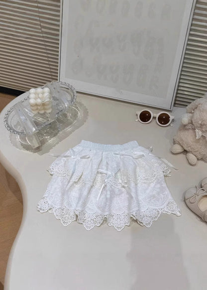 Lovely Print Kids Top And Skirts Two Piece Set Short Sleeve