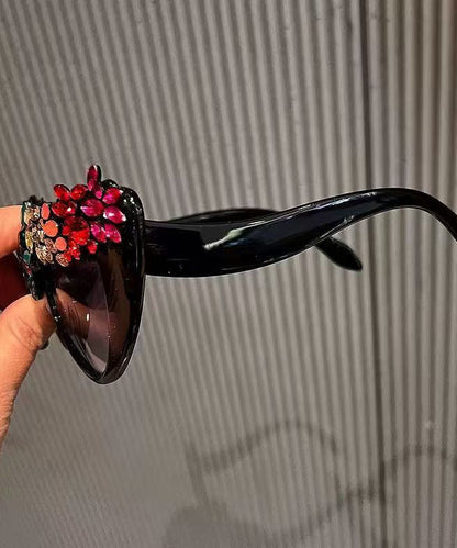 Luxury Rhinestone Large Frame Personalized Sunglasses