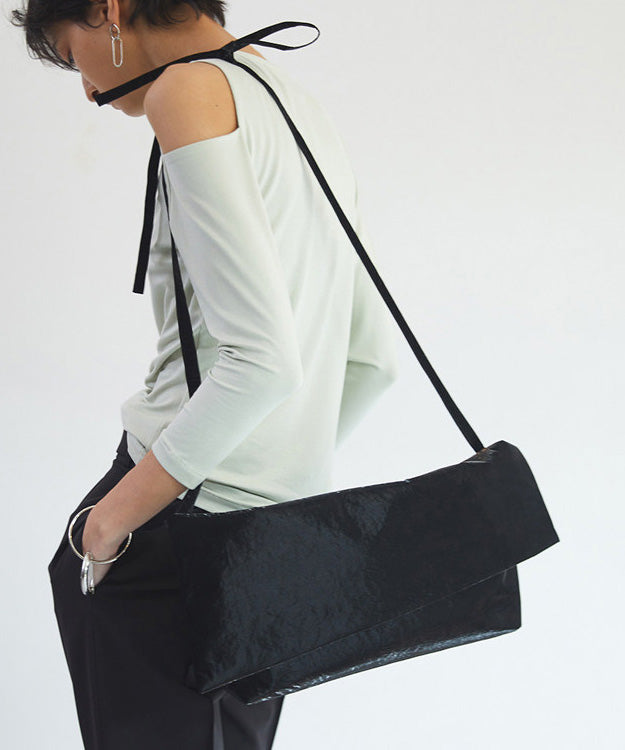 New Black Faux Leather Versatile Shoulder Bag