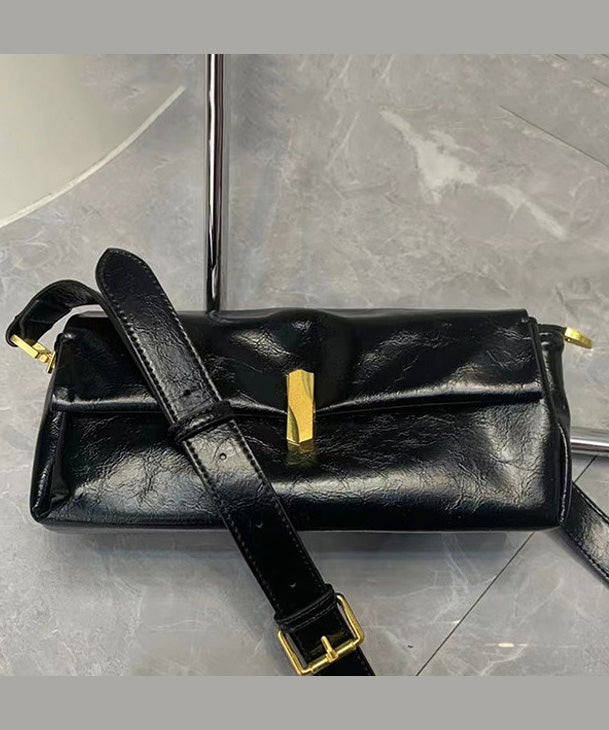 New Black Versatile Faux Leather CrossBody Bag