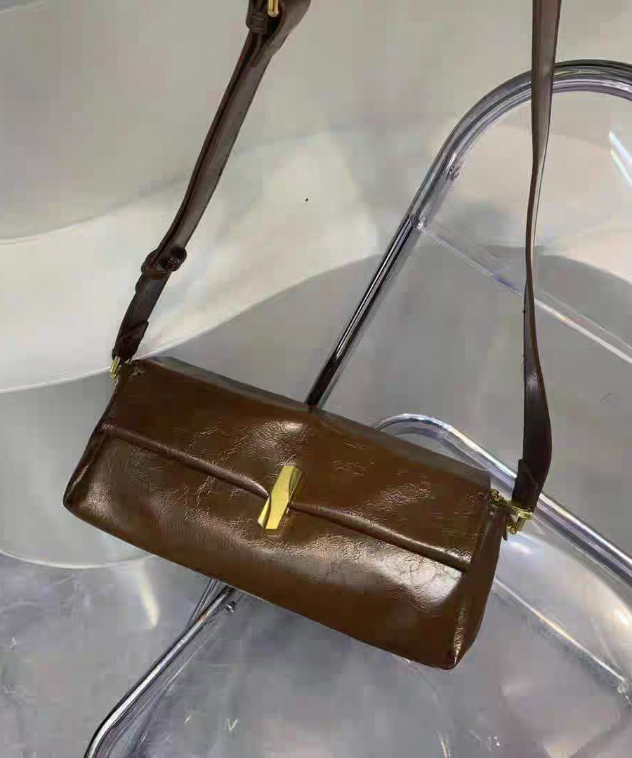 New Black Versatile Faux Leather CrossBody Bag