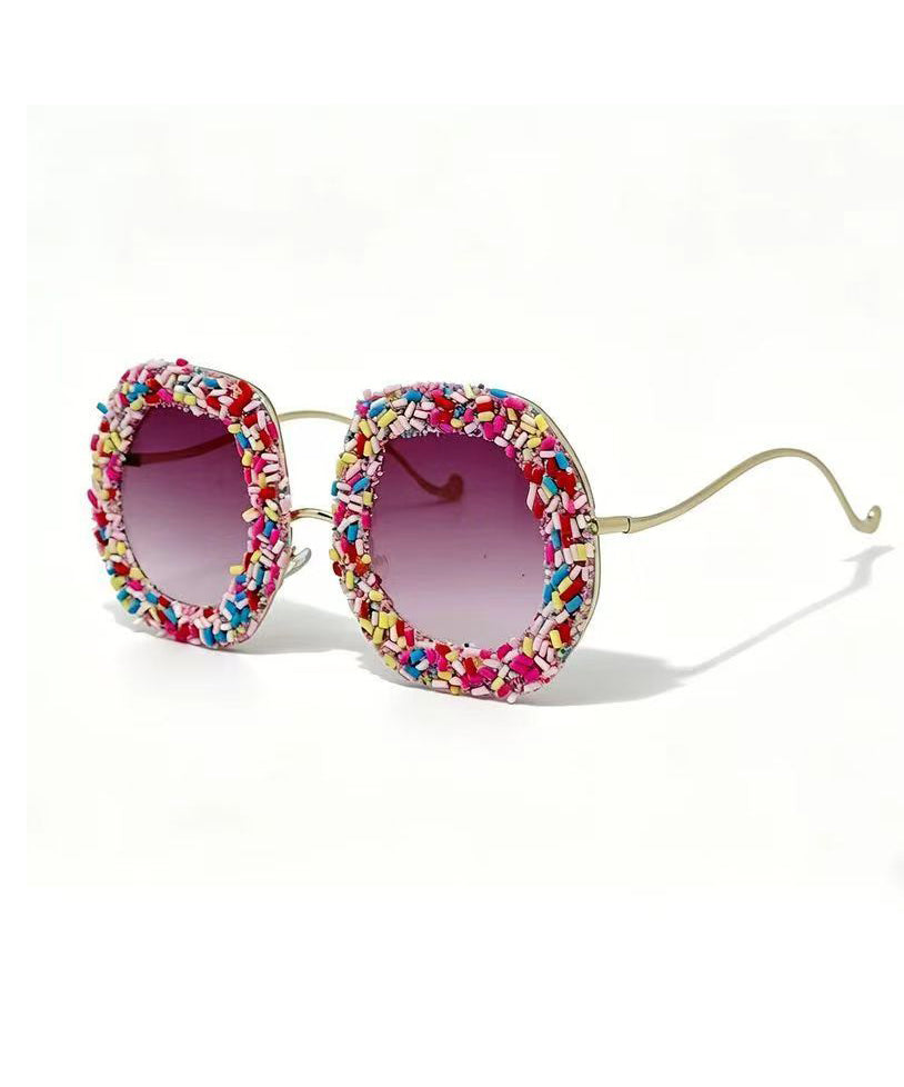 New Candy Colored Large Frame Street Photography Sunglasses