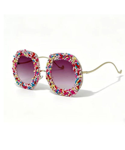 New Candy Colored Large Frame Street Photography Sunglasses