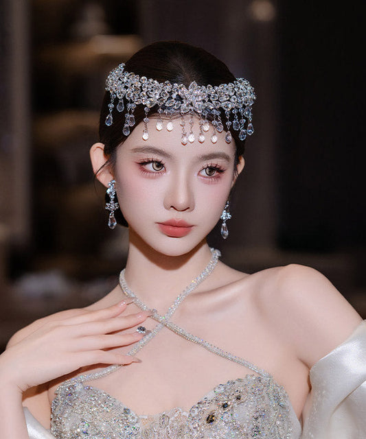 Original Design Crystal Zircon Tassel HairPiece