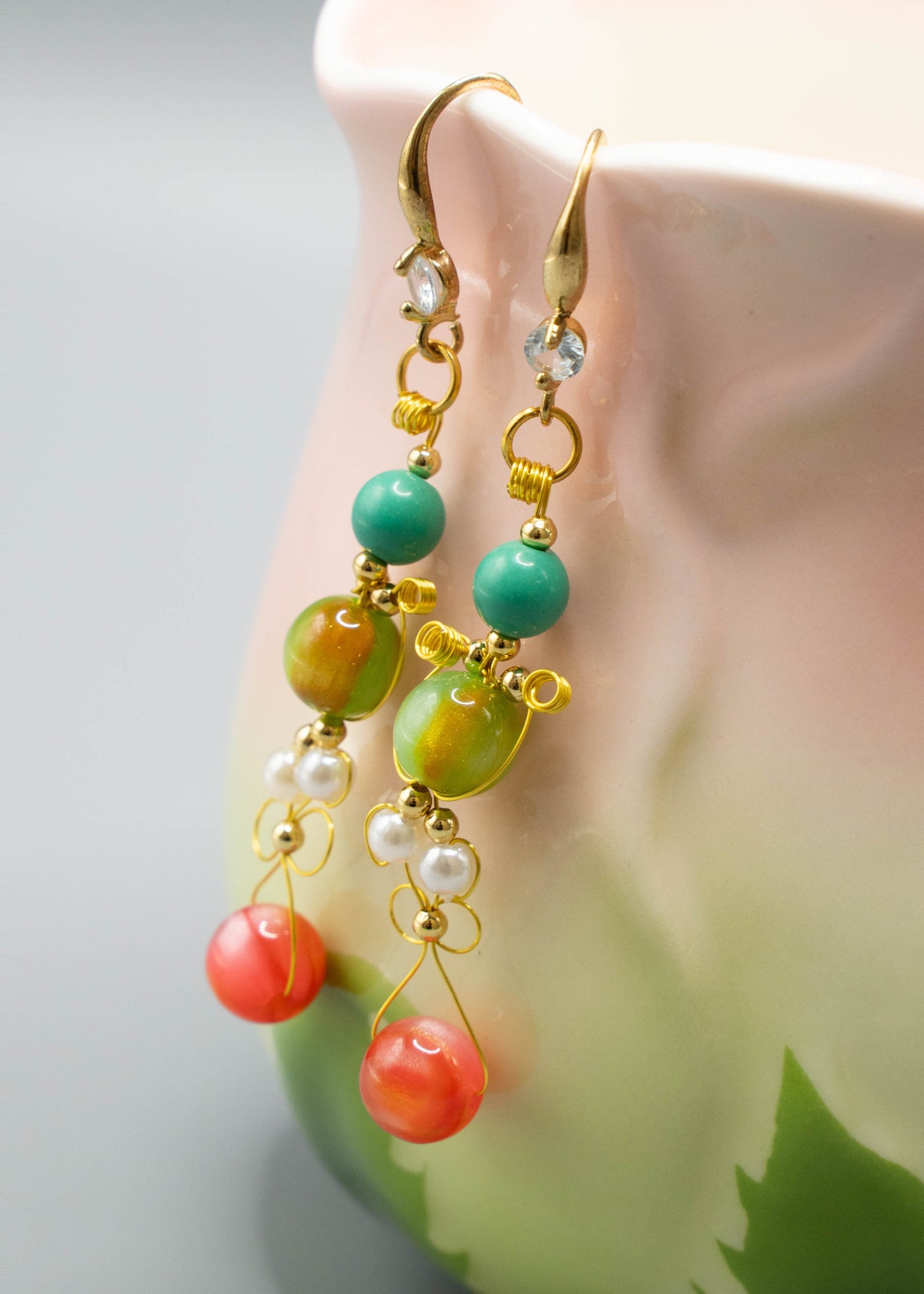 Original Design Fine Crystal Ethnic Style Drop Earrings