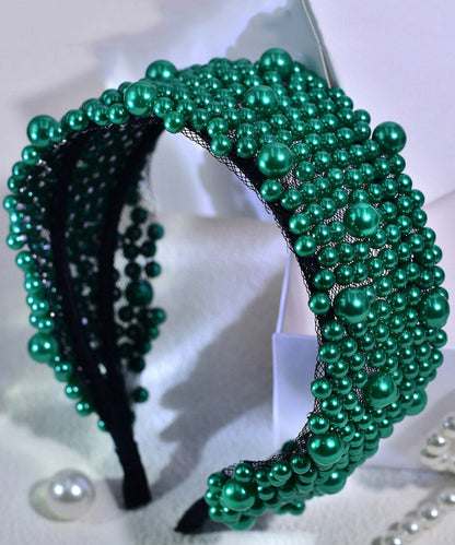 Original Design Green Acrylic Pearl HairPiece