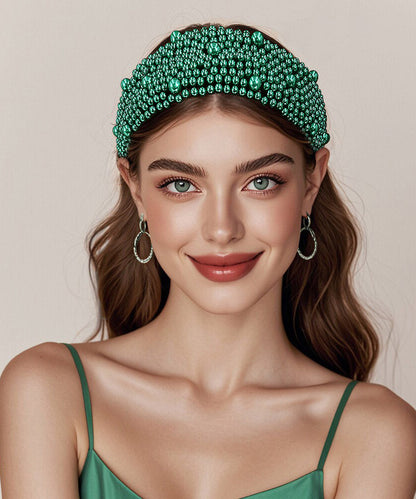 Original Design Green Acrylic Pearl HairPiece