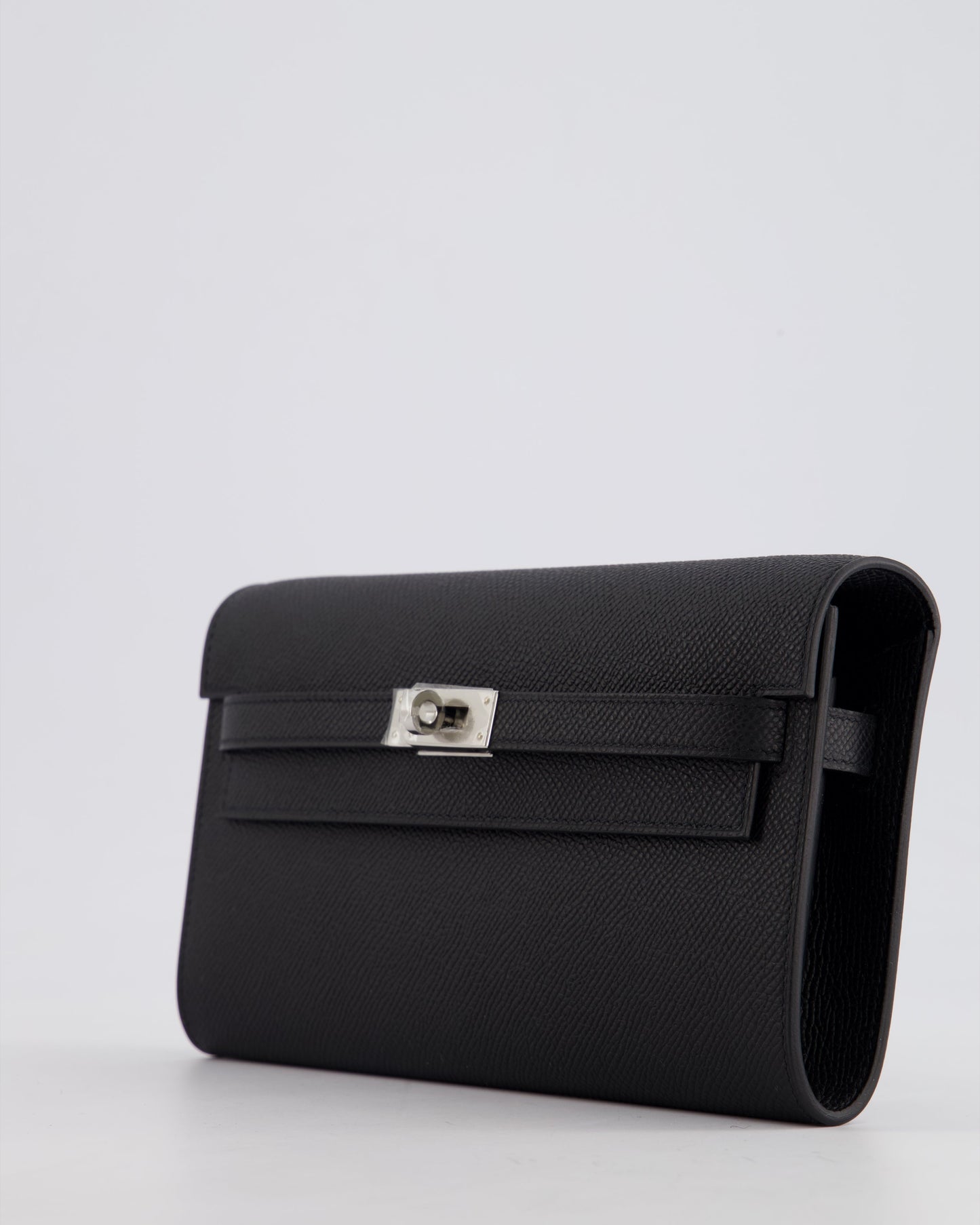 Hermès Kelly To Go Bag in Noir Epsom Leather with Palladium Hardware