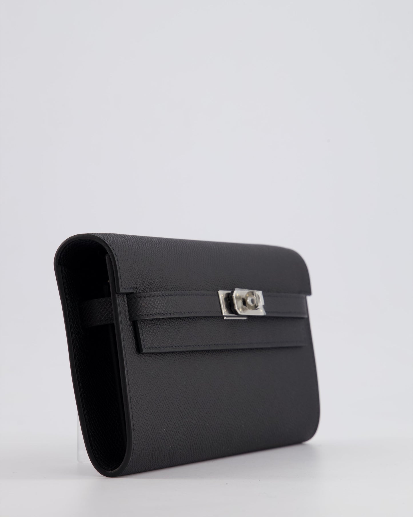 Hermès Kelly To Go Bag in Noir Epsom Leather with Palladium Hardware