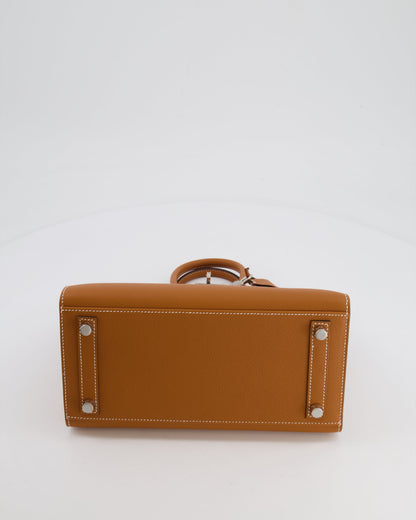Hermès Birkin Sellier 25cm Bag in Toffee Epsom Leather with Palladium Hardware