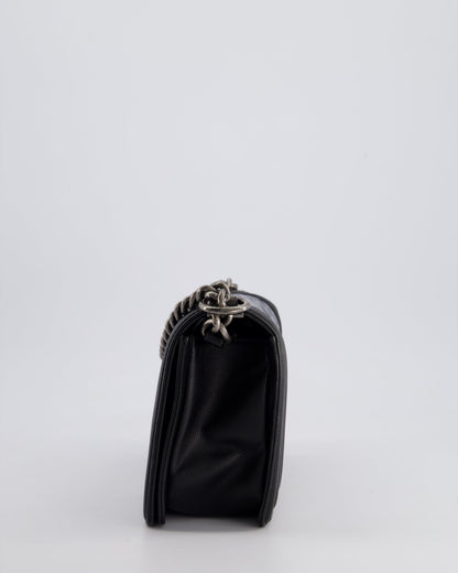 Chanel 2014 Paris/Dallas Cordoba Medium Lambskin Boy Bag with Ruthenium Hardware
