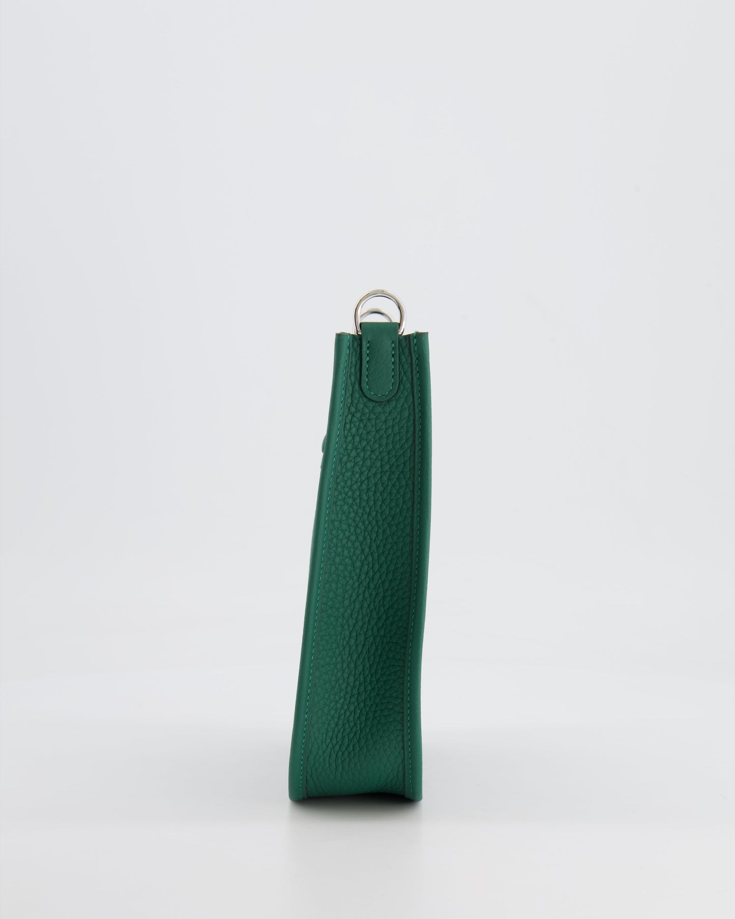 Hermès Mini Evelyne 16 Bag in Vert Moyen Clemence Leather with Palladium Hardware