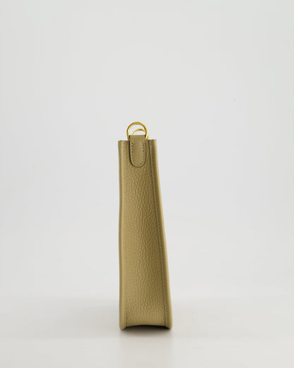 *HOT COLOUR* Hermès Mini Evelyne 16 Bag in Trench Clemence Leather with Gold Hardware
