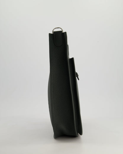 *HOT* Hermès Evelyne III 29cm Bag in Vert Mangrove Clemence Leather with Palladium Hardware