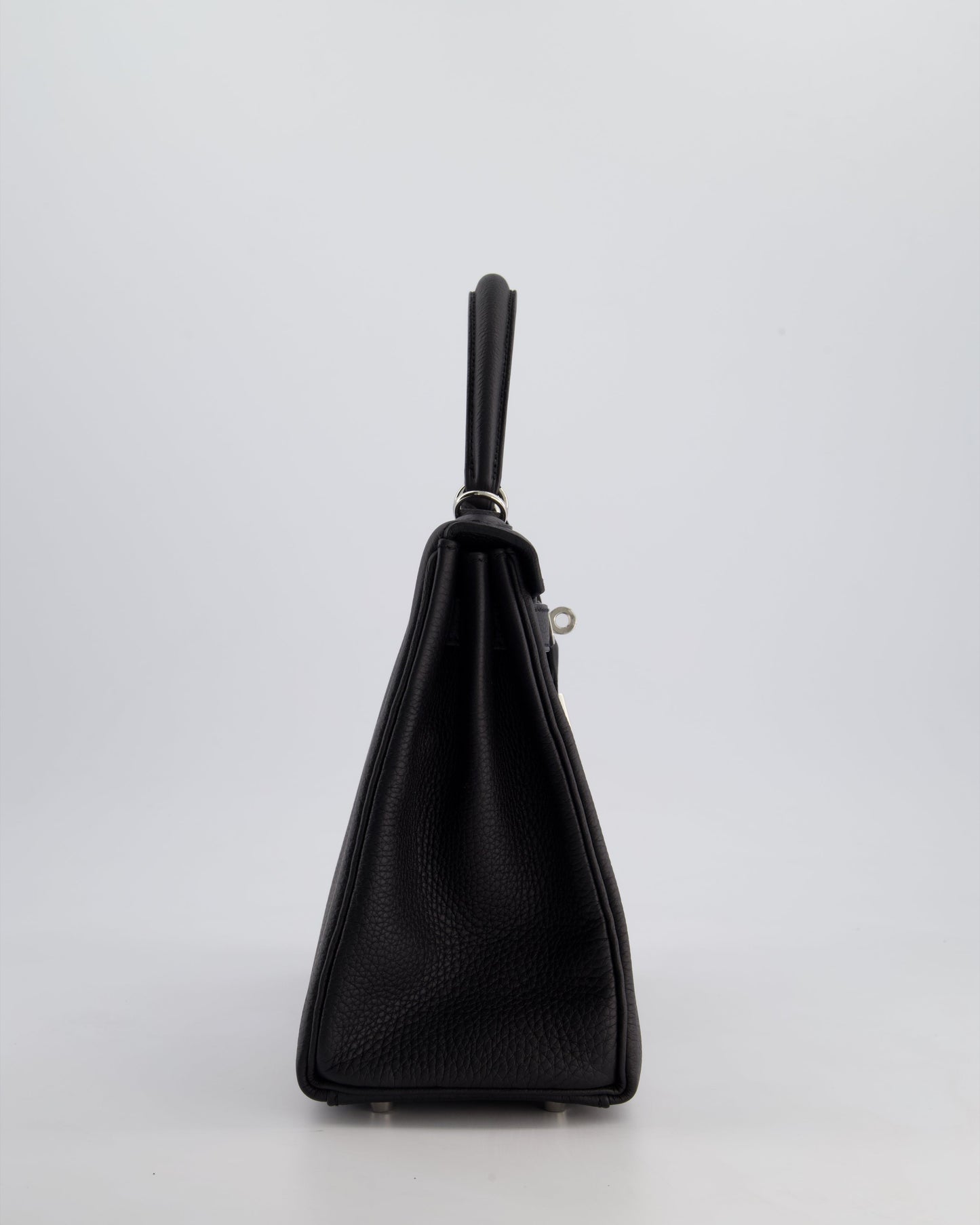 Hermès Kelly 28cm Retourne Bag in Black Togo Leather with Palladium Hardware