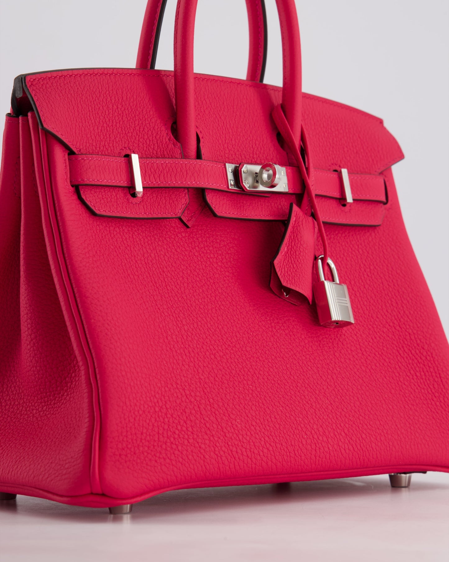 *RARE* Hermès Birkin 25cm Bag in Rose Mexico Togo Leather with Palladium Hardware