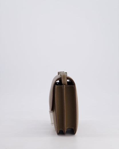 Hermès Constance III Mini 18cm Miroir Bag in Etoupe Epsom Leather with Palladium Hardware