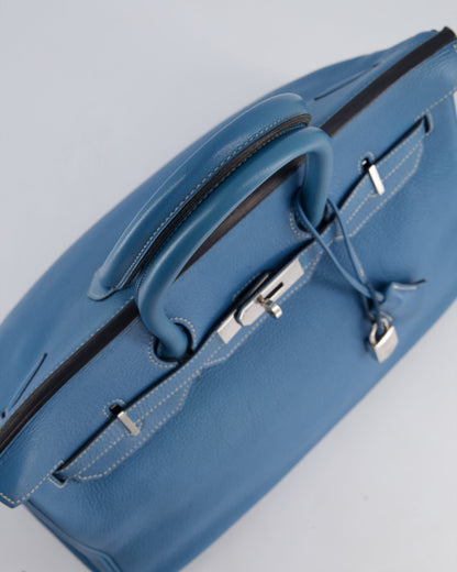 *HOT* Hermès Birkin 35cm Bag in Blue Jean Togo Leather with Palladium Hardware