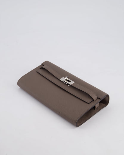 Hermès Kelly To Go Bag in Gris Etain Epsom Leather with Palladium Hardware