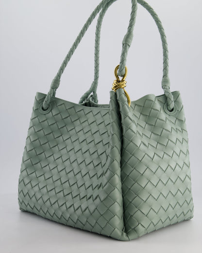 Bottega Veneta New Sauge Large Parachute Intrecciato Bag with Gold Hardware RRP £4,870