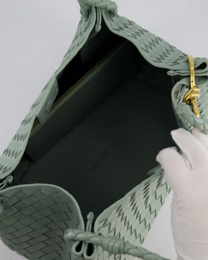 Bottega Veneta New Sauge Large Parachute Intrecciato Bag with Gold Hardware RRP £4,870