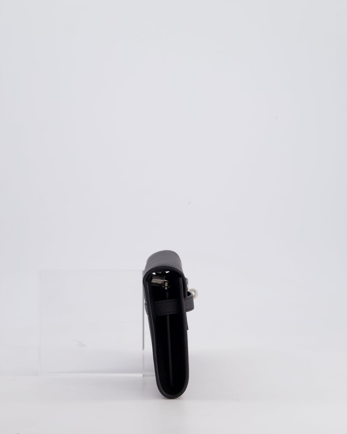 Hermès Kelly To Go Bag in Noir Epsom Leather with Palladium Hardware