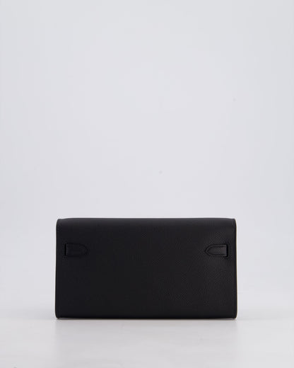 Hermès Kelly To Go Bag in Noir Epsom Leather with Palladium Hardware