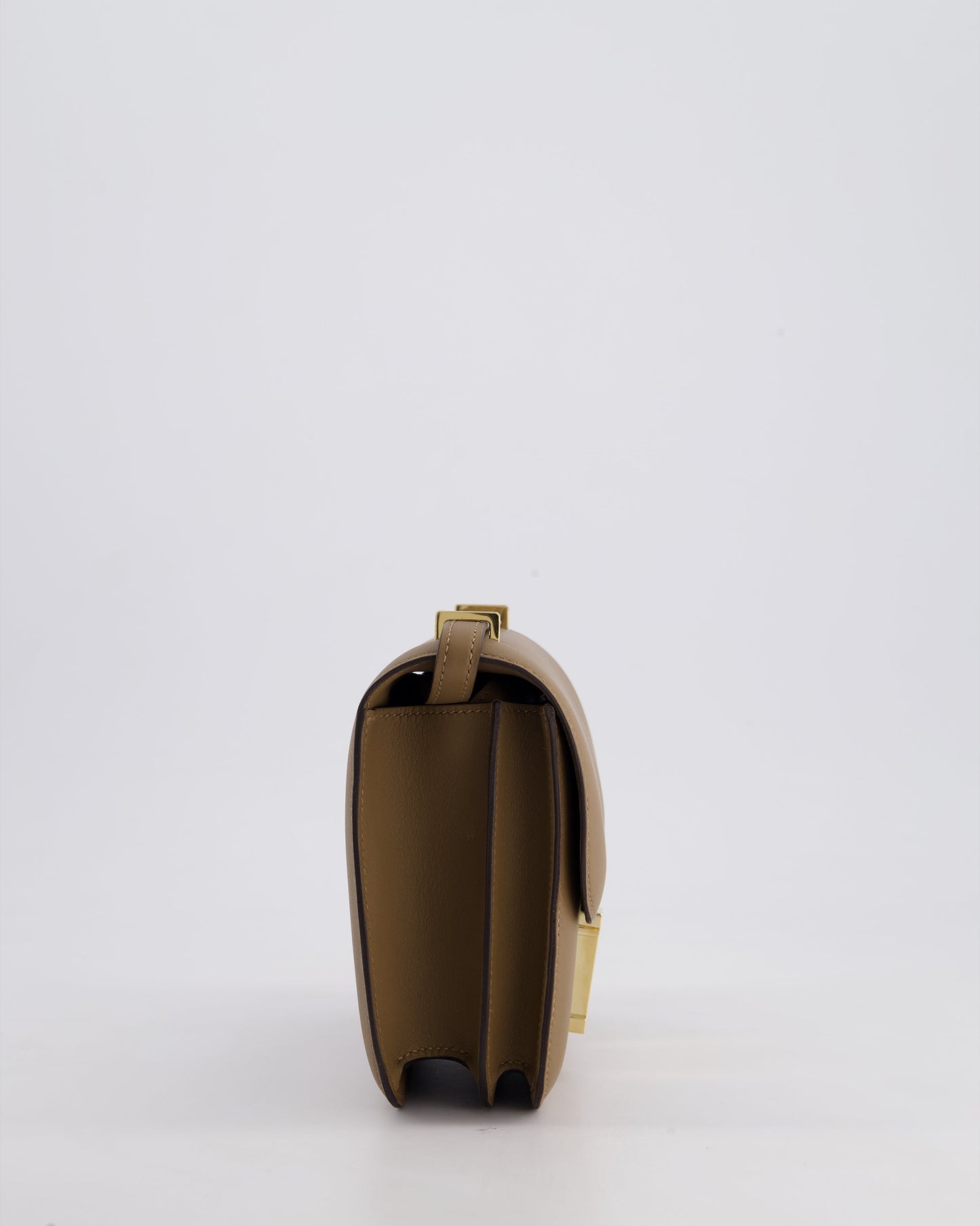 Hermès Constance III Mini 18cm Miroir Bag in Beige Weimar Swift Leather with Gold Hardware