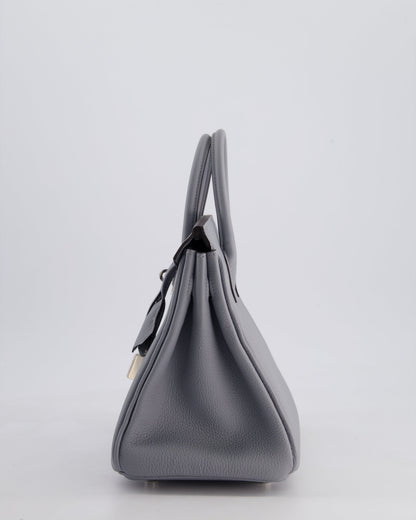 *NEW COLOUR* Hermès Birkin 25cm Retourne Bag in Gris Togo Leather with Palladium Hardware