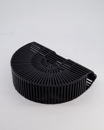 Cult Gaia Black Ark Acrylic Basket Bag