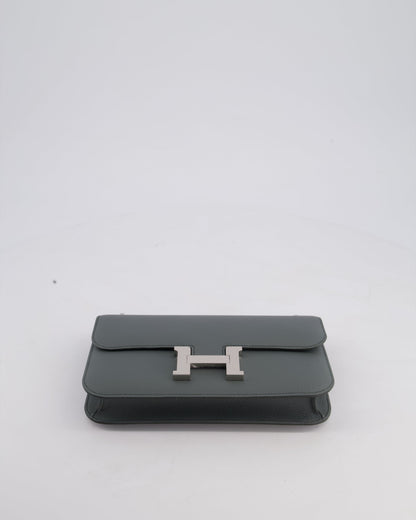 *NEW RELEASE* Hermès Constance 1-Elan Miroir Bag in Vert Amande Epsom Leather with Palladium Hardware