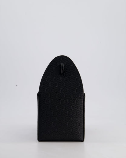 Saint Laurent Black Take-Away Box Bag in Calfskin Leather with Silver Hardware RRP £1,350