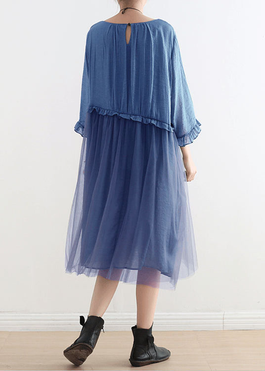 Light Print1 Tull Maxi dresses patchwork chiffon Summer Dresses