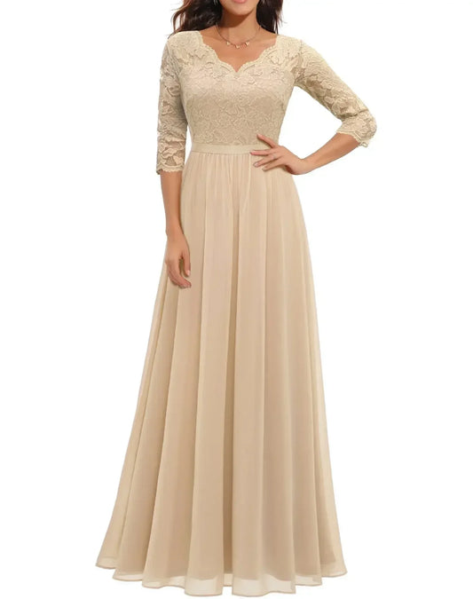 Diane™ | Women's Elegant Lace Long Dress