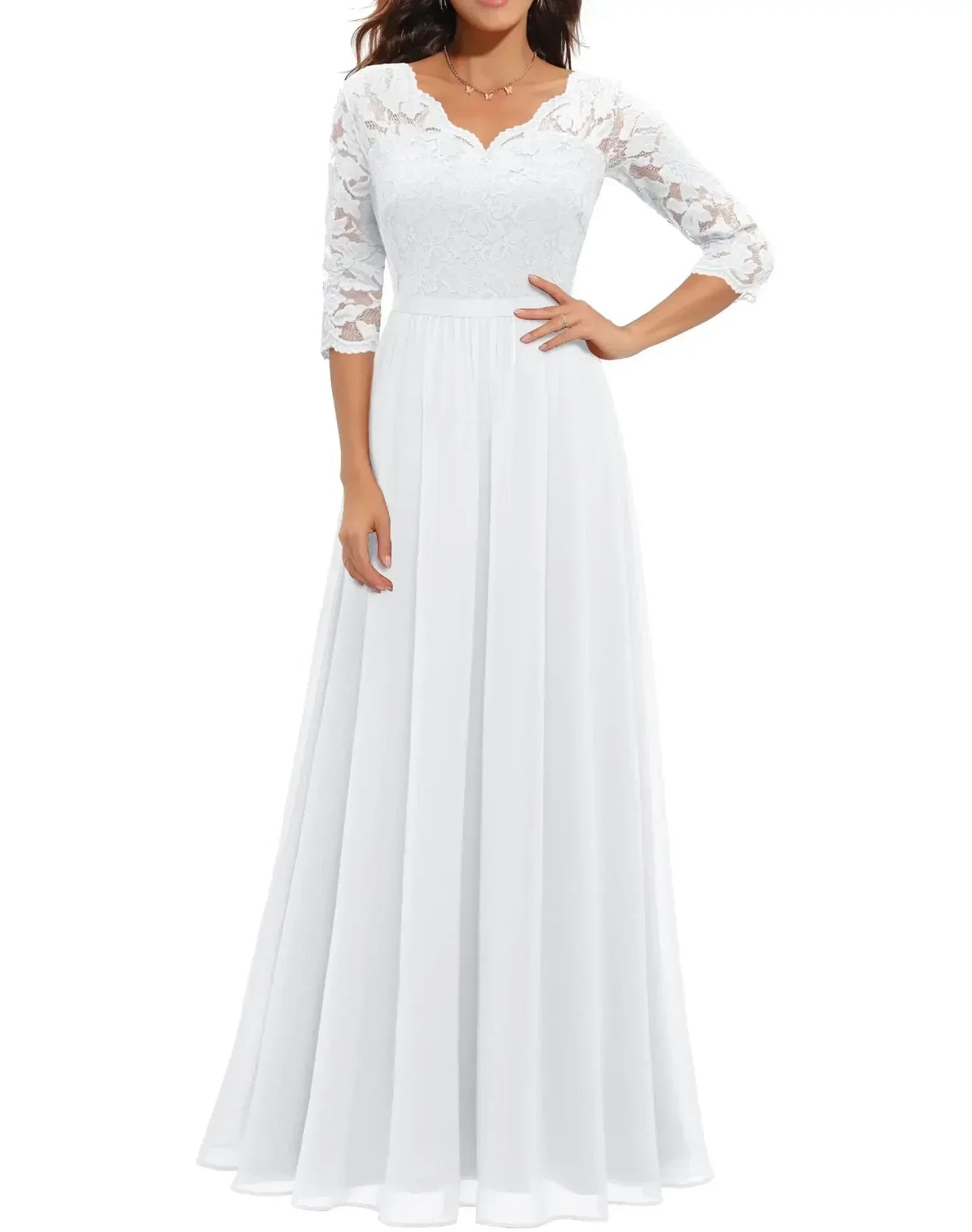 Diane™ | Women's Elegant Lace Long Dress