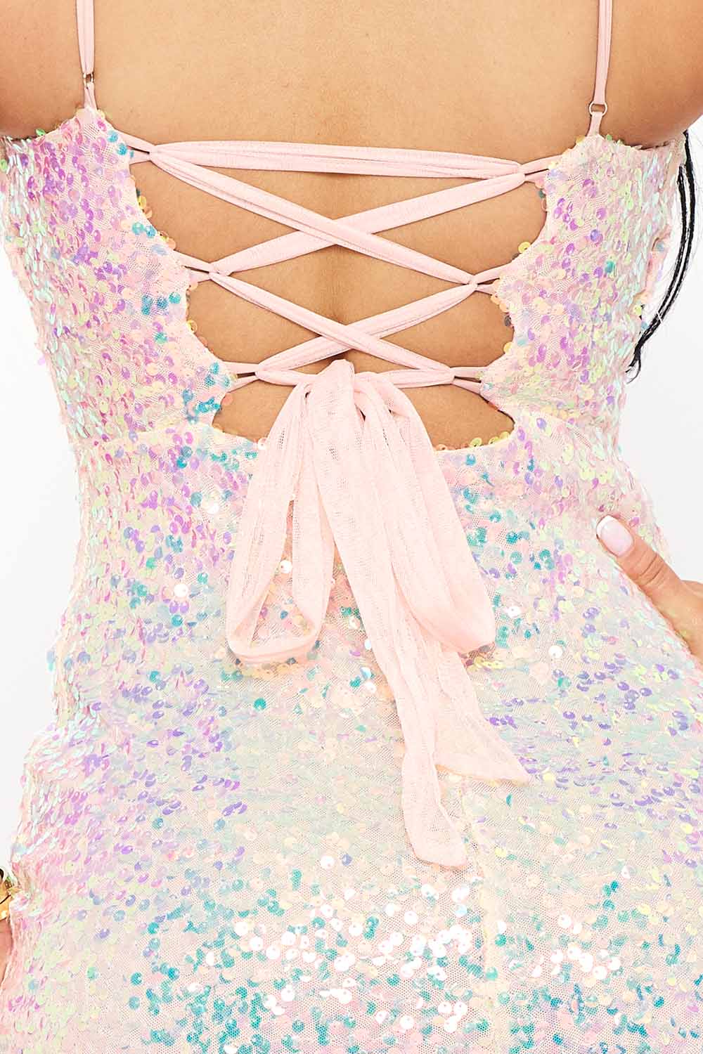 Symphony Dress - Sequin With Mesh Mermaid Shilouette Maxi Dress