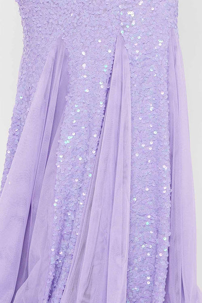 Symphony Dress - Sequin With Mesh Mermaid Shilouette Maxi Dress