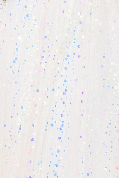 Symphony Dress - Sequins On Mesh Ball Gown Maxi Dress