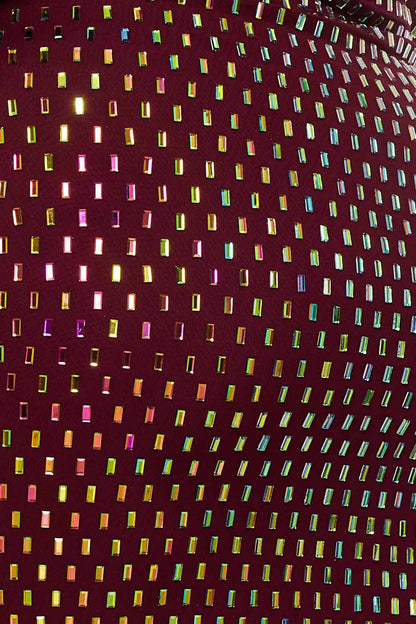 Symphony Dress - Rhinestone On Power Mesh Off The Shoulder Night Out Plus Size Mini Dress
