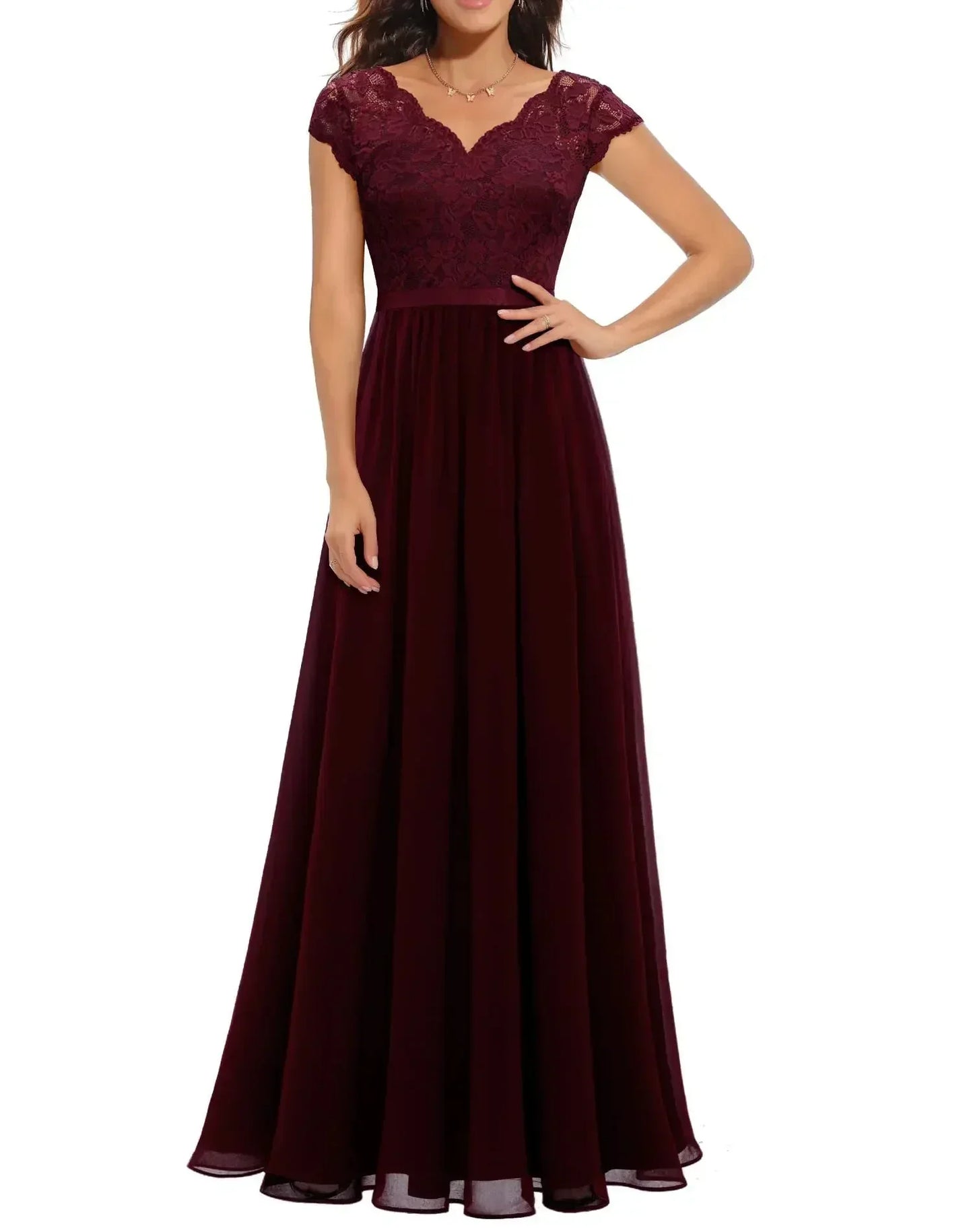 Diane™ | Women's Elegant Lace Long Dress