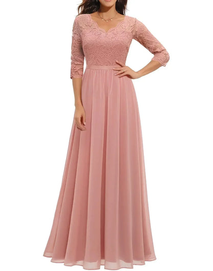 Diane™ | Women's Elegant Lace Long Dress