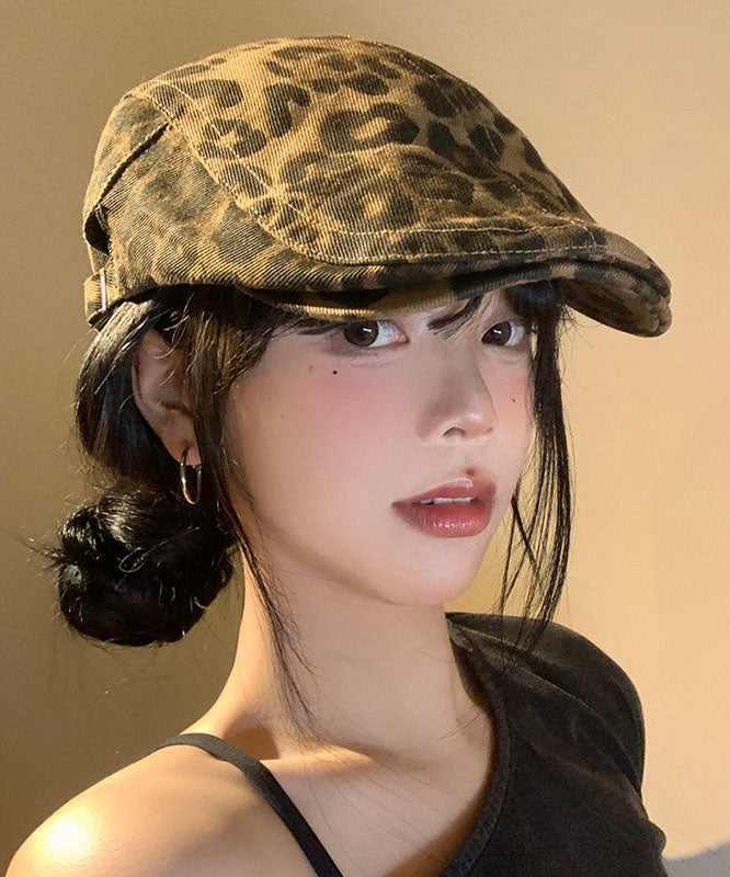 Spicy Girl Leopard Print Versatile Beret Hat