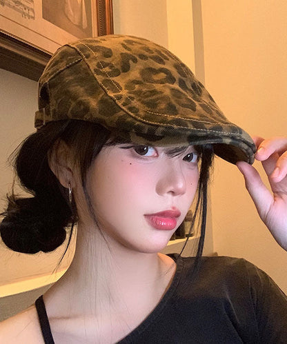Spicy Girl Leopard Print Versatile Beret Hat