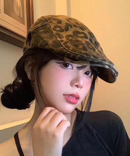Spicy Girl Leopard Print Versatile Beret Hat