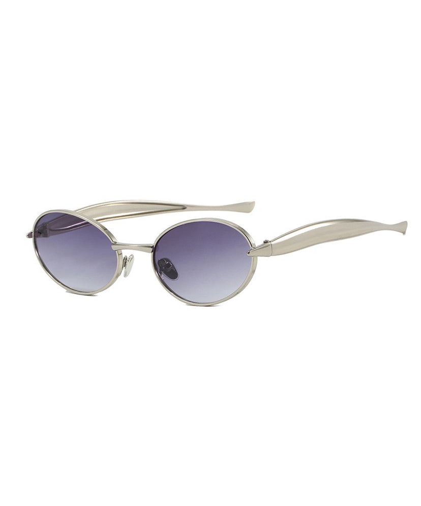 Spicy Girl Style Black Oval Sunglasses