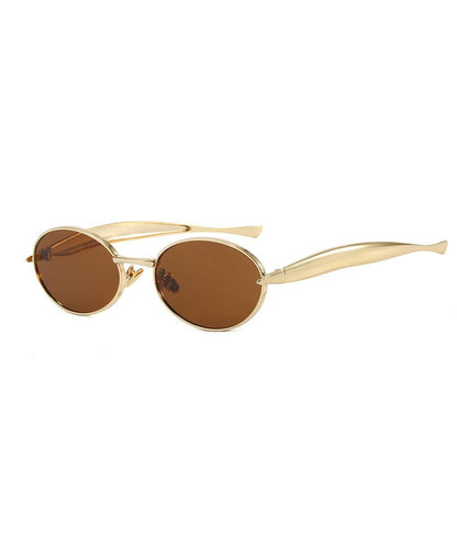 Spicy Girl Style Black Oval Sunglasses