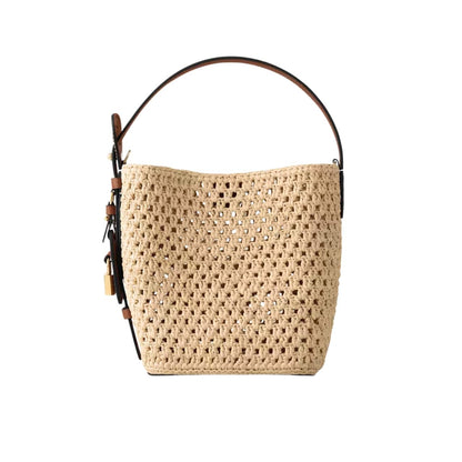 LOUIS VUITTON ALL IN BB RAFFIA BROWN 18CM M14217