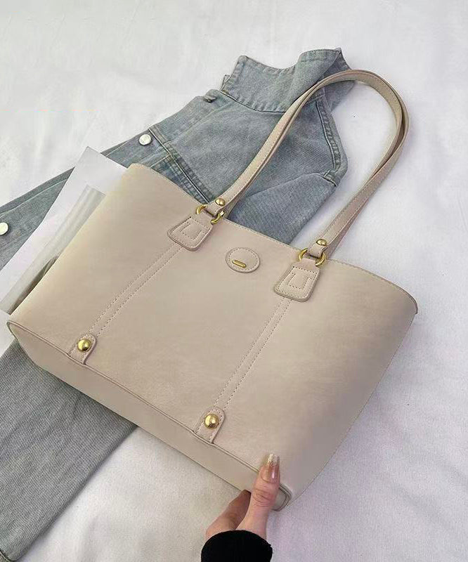 Unique Grey Solid Durable Large Capacity Faux Leather Shoulder Bags