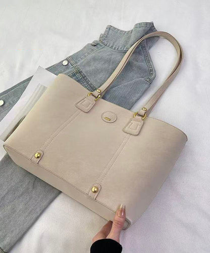 Unique Grey Solid Durable Large Capacity Faux Leather Shoulder Bags