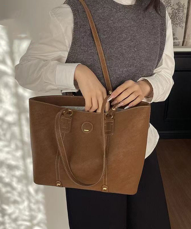 Unique Grey Solid Durable Large Capacity Faux Leather Shoulder Bags